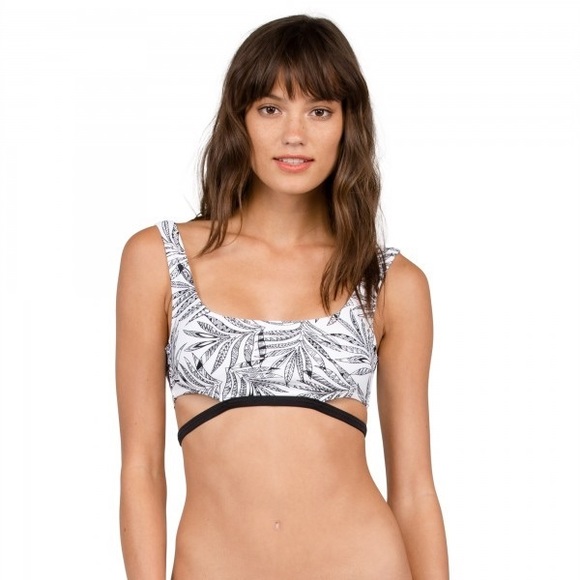 Volcom Other - VOLCOM WOMEN'S LEAF ME ALONE CROP BIKINI TOP Small